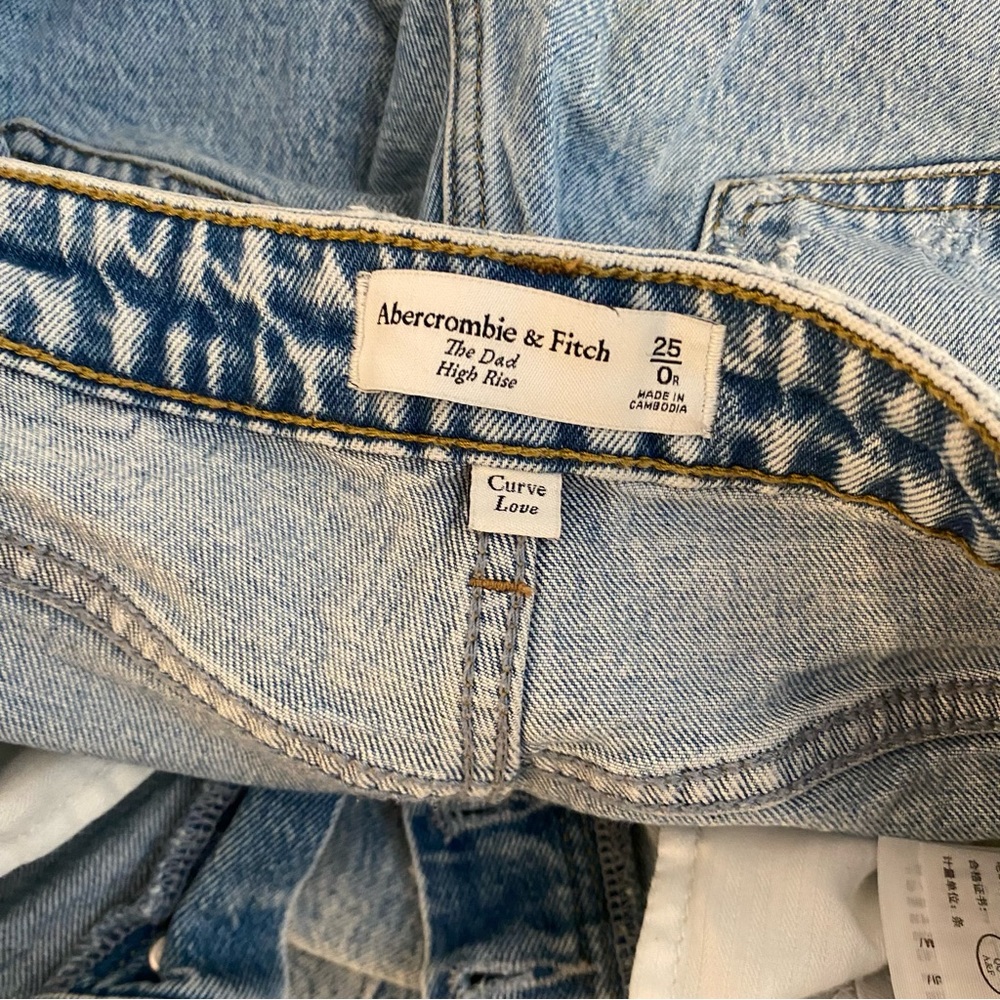 Abercombie the dad high rise jeans size 25